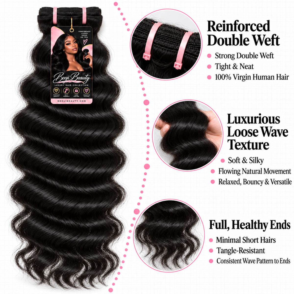 Luxurious Loose Wave - Hair Bundle