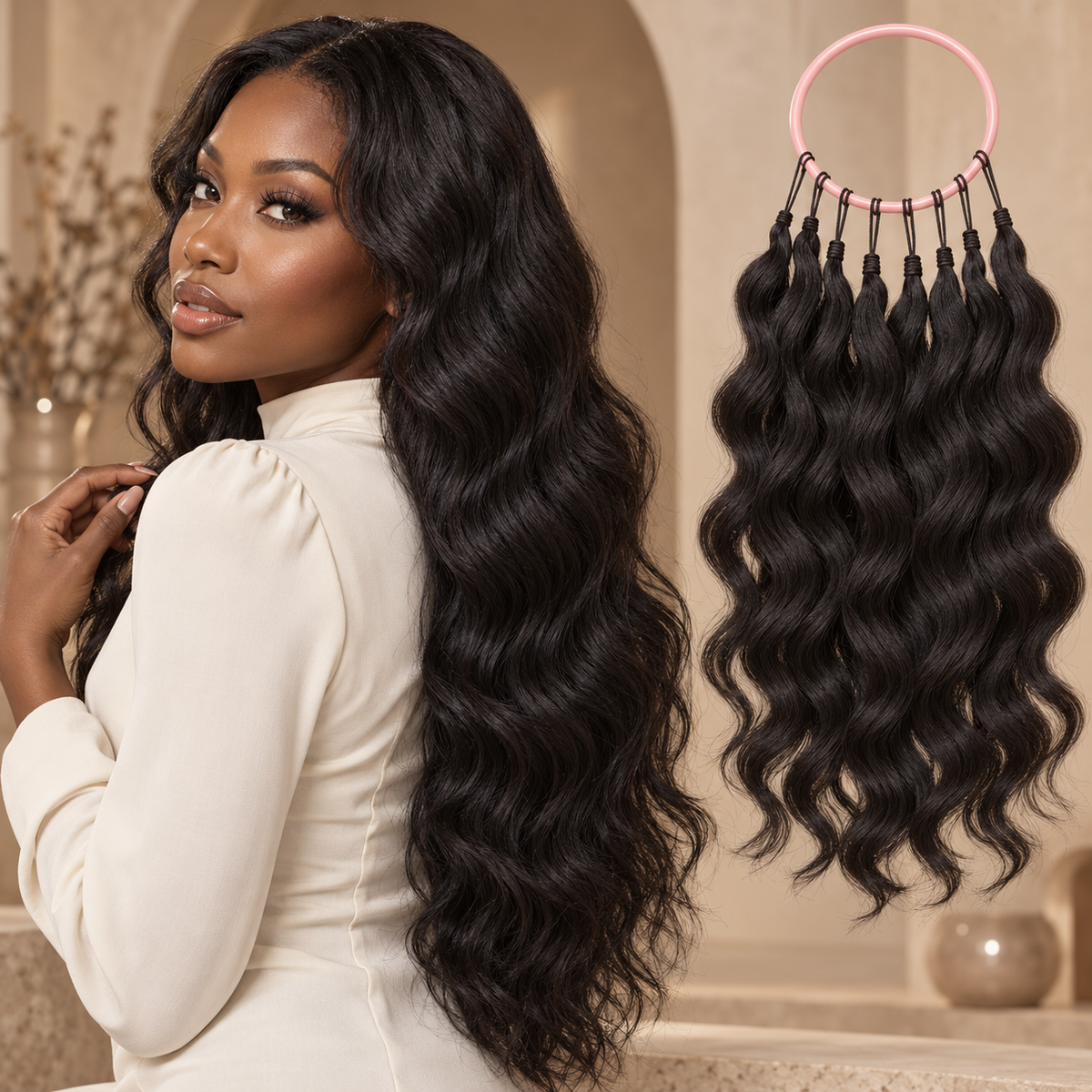 Booji Human Hair Crochet Extensions