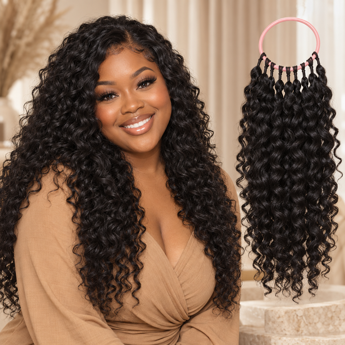 Booji Human Hair Crochet Extensions