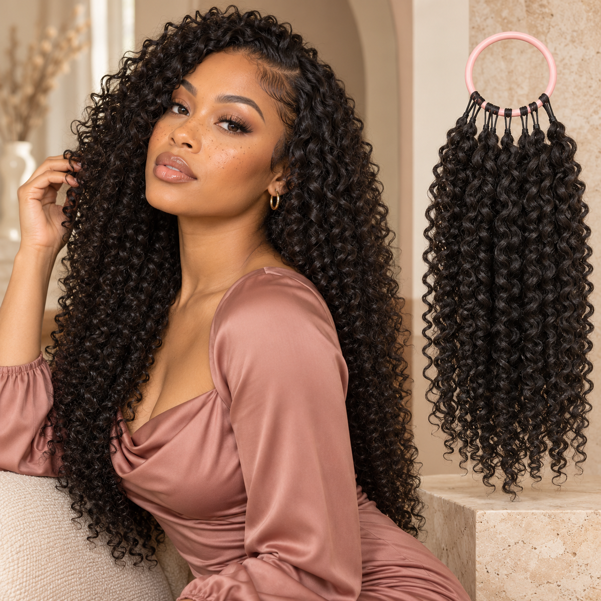 Booji Human Hair Crochet Extensions
