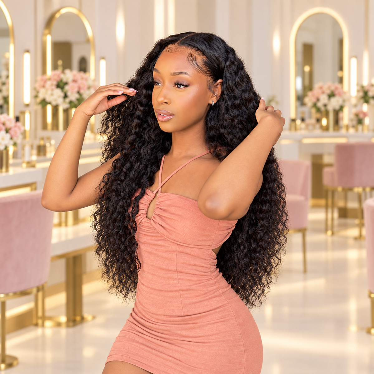 Diva Deep Wave – HD Lace Wig
