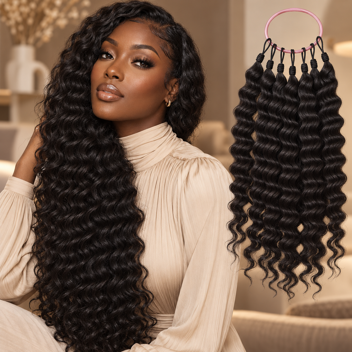 Booji Human Hair Crochet Extensions