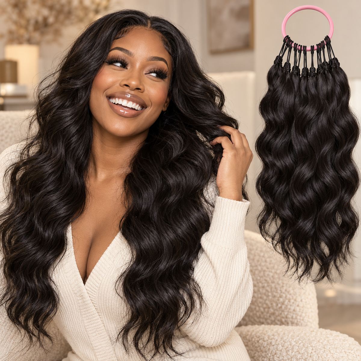 Booji Human Hair Crochet Extensions